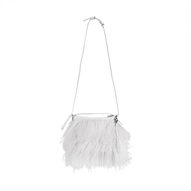 WHITE FEATHER BAG marques almeida