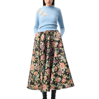 BLUE KNIT CREW NECK WITH EMBELLISHMENT marques almeida