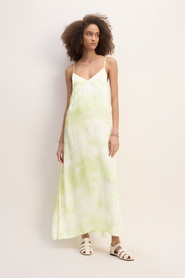 GREEN TIE DYE SLIP DRESS marques almeida everlane