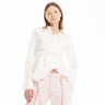 WHITE CROSS WRAP SHIRT marques almeida